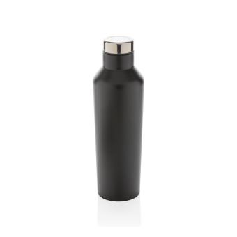 XD Collection Moderne Vakuum-Flasche aus Stainless Steel Schwarz