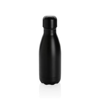 XD Collection Solid colour vacuum stainless steel bottle 260ml Black