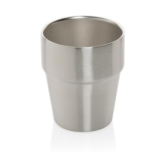 XD Collection Clark Doppelwandige RCS Kaffeetasse 300ml Silber