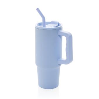 XD Collection Embrace deluxe RCS recycled stainless steel tumbler 900ml Light blue