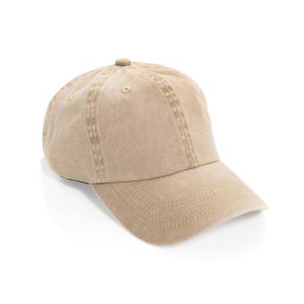 XD Xclusive BEAU AWARE™ Washed 6 panel 270gsm cotton twill cap Fawn