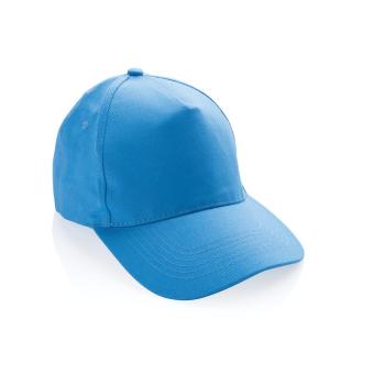 XD Collection Impact 5panel 280gr Recycled cotton cap with AWARE™ tracer Tranquil blue