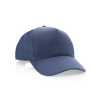 XD Collection Impact 5 panel 190gr Recycled cotton cap with AWARE™ tracer Navy