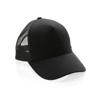 XD Collection Impact AWARE™ 190gr Brushed rCotton 5 Panel Trucker-Cap Schwarz