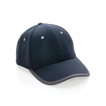 XD Collection Impact AWARE™ Brushed rcotton 6 panel contrast cap 280gr Navy