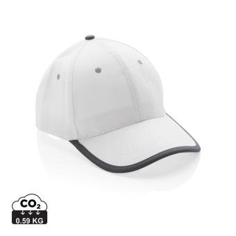 XD Collection Impact AWARE™ Brushed rcotton 6 panel contrast cap 280gr 