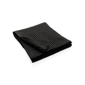 XD Collection Impact AWARE™ Polylana® Strickschal 180x25cm Schwarz