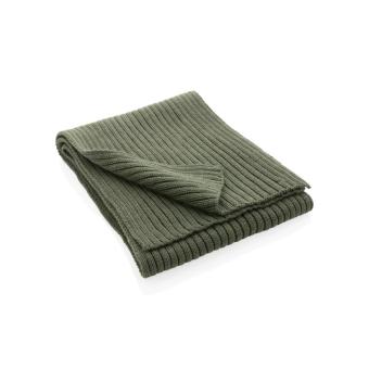XD Collection Impact AWARE™ Polylana® knitted scarf 180 x 25cm Green
