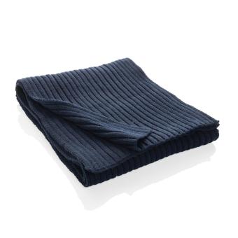 XD Collection Impact AWARE™ Polylana® knitted scarf 180 x 25cm Navy