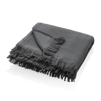 Ukiyo Keiko AWARE™ solid hammam towel 100x180cm Anthracite