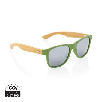 XD Collection Sonnenbrille aus Bambus und RCS recyceltem Kunststoff 