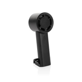 XD Collection Twist wiederaufladbarer tragbarer Ventilator aus RCS rABS Schwarz