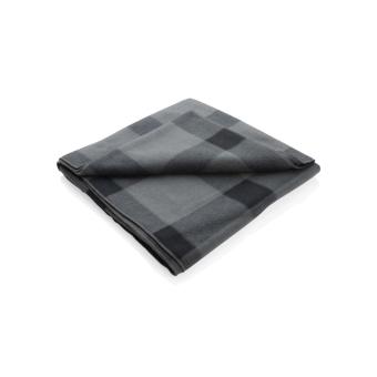 XD Collection Soft plaid fleece blanket Anthracite