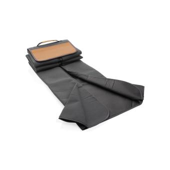 XD Collection Impact Aware™ RPET Picknickdecke mit PU-Tasche Anthrazit
