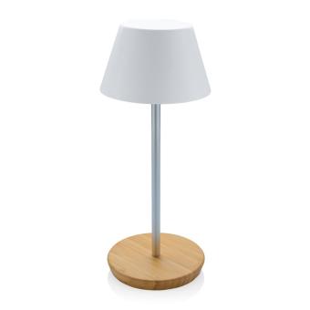 XD Collection Pure Glow RCS usb-rechargeable recycled plastic table lamp White
