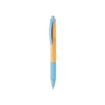 XD Collection Bambus & Weizenstroh Stift Blau