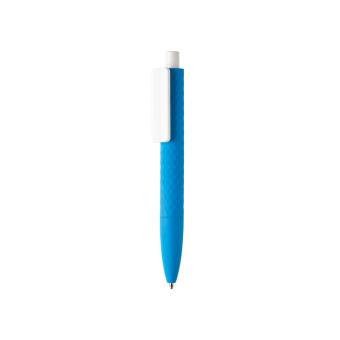 XD Collection X3-Stift mit Smooth-Touch aus RCS recyceltem ABS Blau/weiß