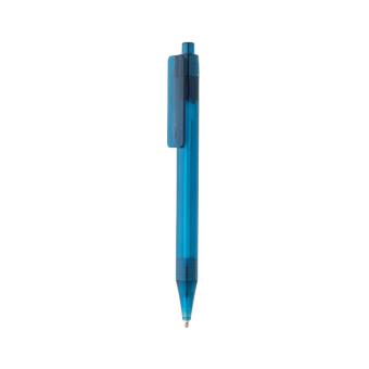 XD Collection GRS RPET X8 transparent pen Aztec blue