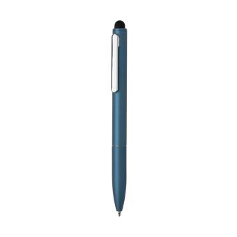 XD Collection Kymi RCS certified recycled aluminium pen with stylus Bright royal