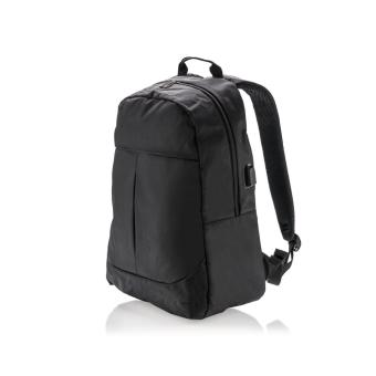 XD Collection Power USB laptop backpack Black