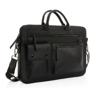 Swiss Peak 14" Laptoptasche aus GRS recyceltem PU Schwarz