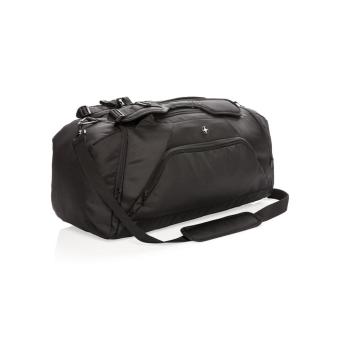 Swiss Peak RFID sports duffel & backpack Black