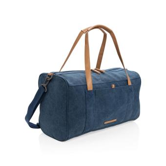 XD Collection Canvas travel/weekend bag PVC free Aztec blue