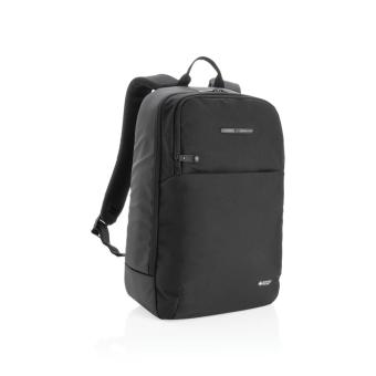 Swiss Peak laptop backpack with UV-C steriliser pocket Black