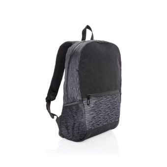 XD Collection Reflektierender RPET Laptop-Rucksack mit AWARE™ Tracer Schwarz