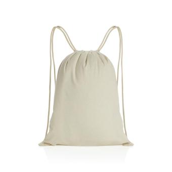 XD Collection Impact AWARE™ recycled cotton drawstring backpack 145g Off white
