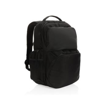 Swiss Peak AWARE™ RPET 15.6 inch commuter backpack Black