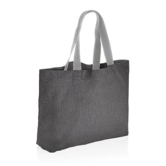 XD Collection Impact Aware™ 240g/m² große Tasche aus rCanvas, ungefärbt Anthrazit