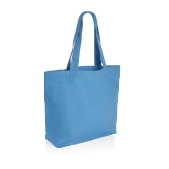 XD Collection Impact Aware™ 240g/m² rCanvas Shopper mit Tasche Ruhiges Blau