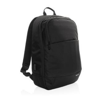 Swiss Peak AWARE™ modern 15.6" laptop backpack Black