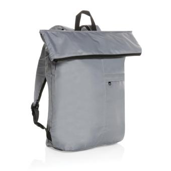 XD Collection Dillon AWARE™ RPET lightweight foldable backpack Convoy grey