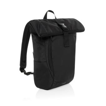 Swiss Peak Aware™ RPET Leonard 15,6"-Laptop-Rucksack Schwarz