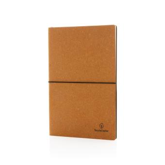 XD Collection A5 Notizbuch aus recyceltem Leder Braun