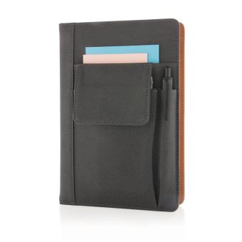 XD Collection Notebook with phone pocket Black