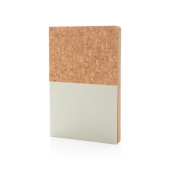 XD Collection A5 cork & kraft notebook Off white