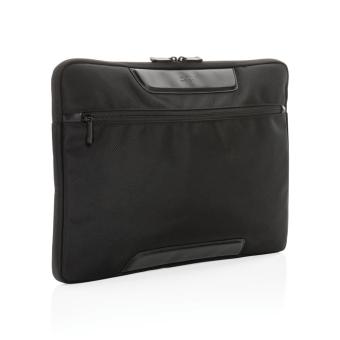 Swiss Peak AWARE™ RPET Voyager 15.6" laptop sleeve Black