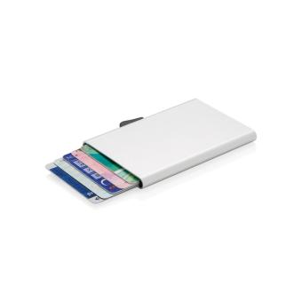 C-Secure aluminium RFID card holder Silver