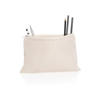 XD Collection Impact Aware™ 285g/m² Stifte-Etui aus ungefärbtem Canvas Grauweiß