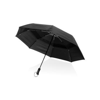 Swiss Peak Aware™ Tornado 27” pocket storm umbrella Black