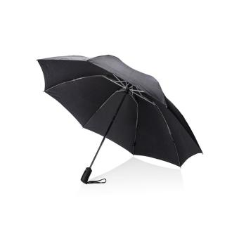 Swiss Peak SP AWARE™ 23' foldable reversible auto open/close umbrella Black