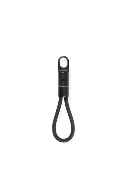 Nordic Drift Everest USB-C 60W-Schnellladekabel m. Karabiner Schwarz