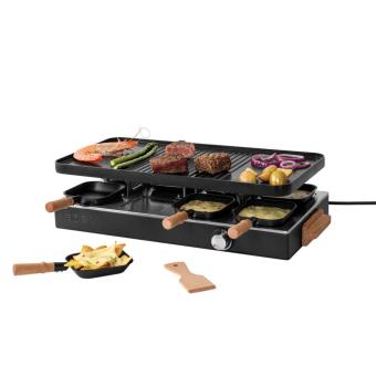 BOSKA Raclette Gourmet Party, 8 Person (EU Type F) Black
