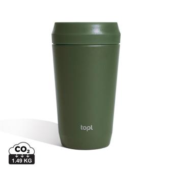 Topl Recycled Steel To Go Tumbler Patented 360 Lid 354ml 