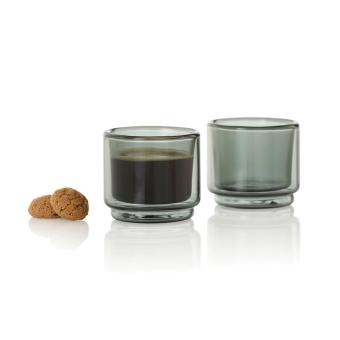 AdHoc Impact Espressotassen 45ml, 2er-Set Transparent