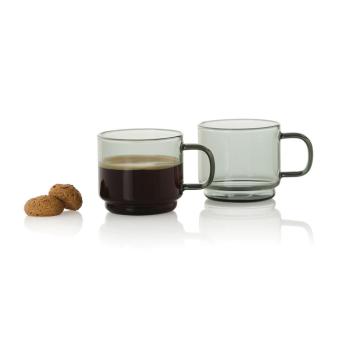 AdHoc Impact Espressotassen 70ml, 2er-Set Transparent