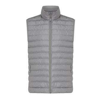 Iqoniq Meru Herren Bodywarmer aus recyceltem Polyester, Silbergrau Silbergrau | XL